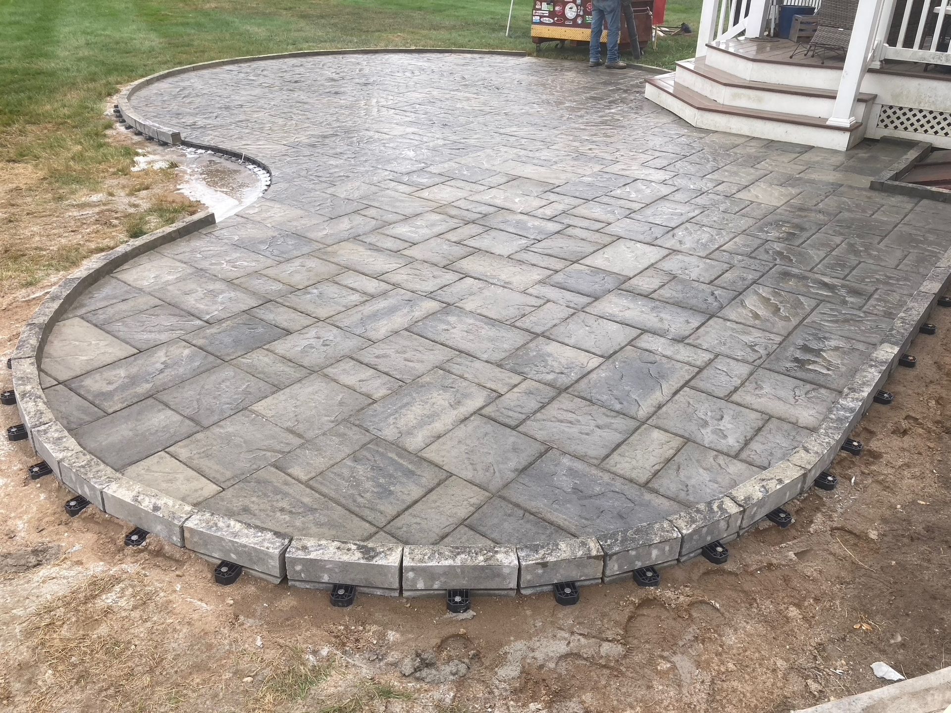 Patio design in Wilbraham by By Design Landscape Concepts