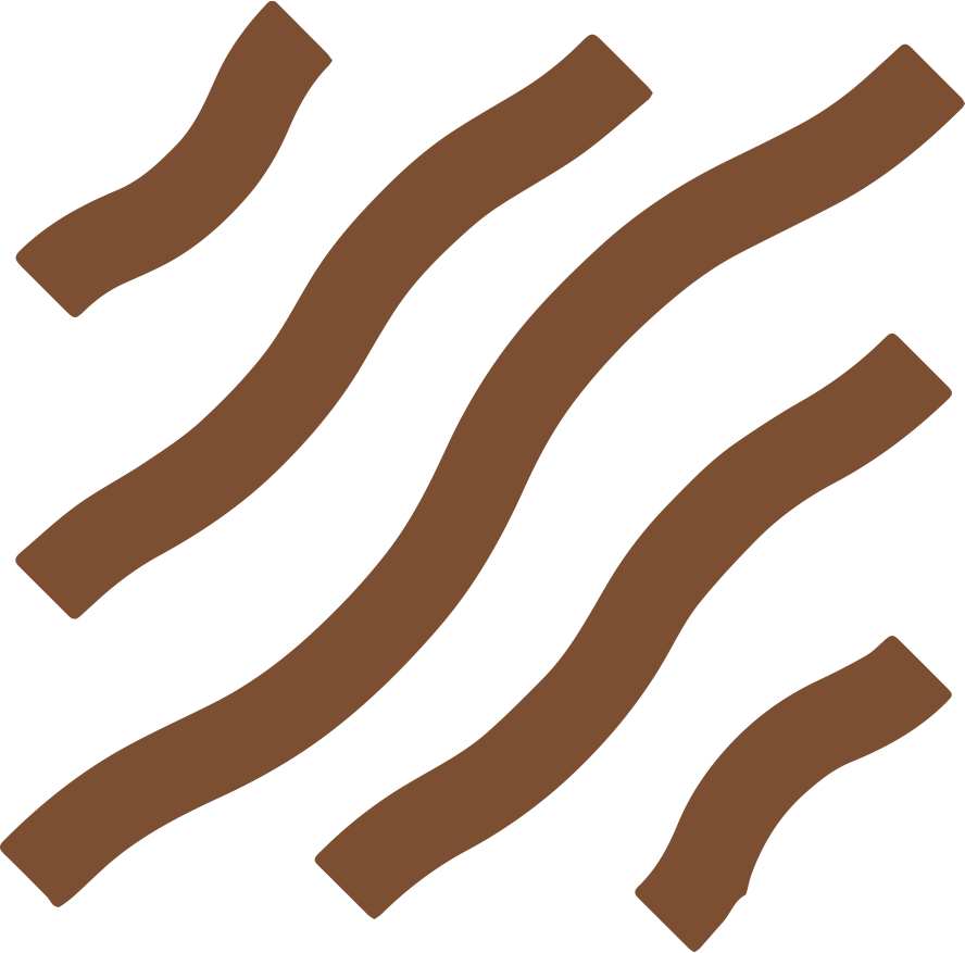 Linhas onduladas marrons sobre um fundo branco, semelhantes a veios de madeira.