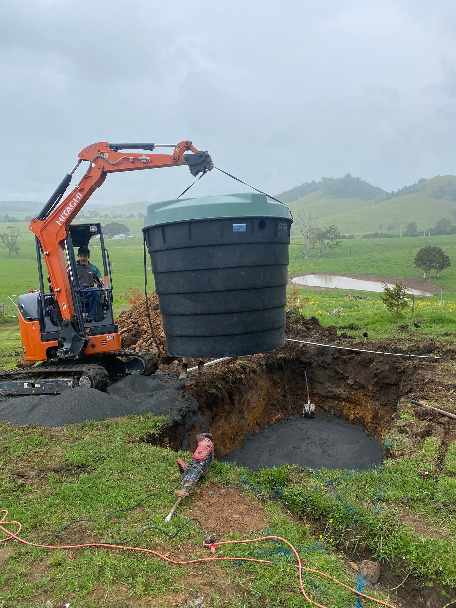 Orange Pump For Wastewater Treatment System — Wastewater Treatment System in Nowra, NSW