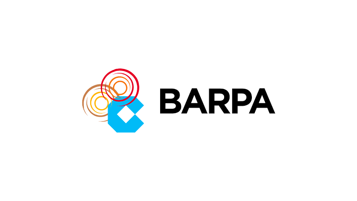 BARPA logo with colorful circular icon and black text on a white background