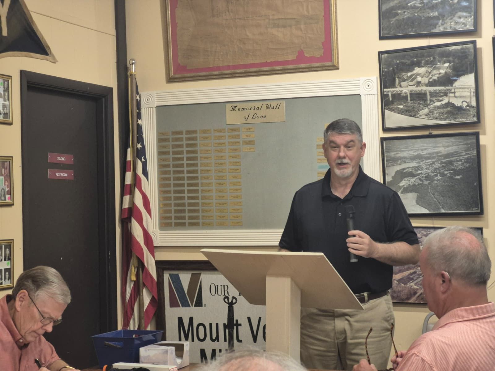 Dr Brown expresses the Auburn University Archives' interest in Tallassee