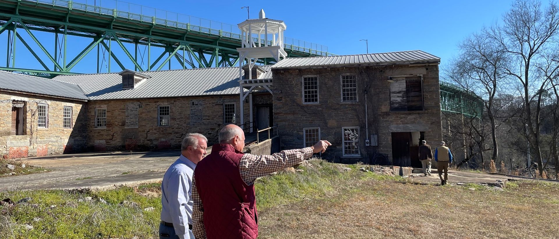 Director Kenneth Boswell of ADECA reviews economic interest in potential redevelopment sites in Tallassee, AL