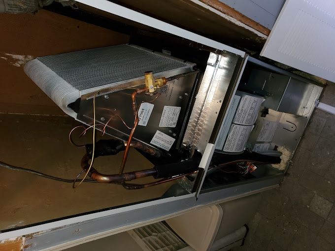 The inside of a refrigerator with the door open