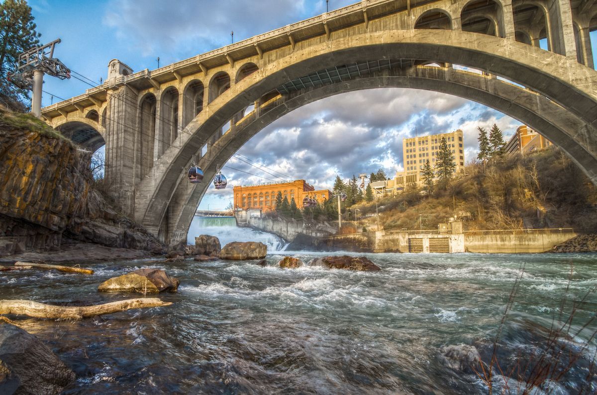 Spokane Falls and Bridge