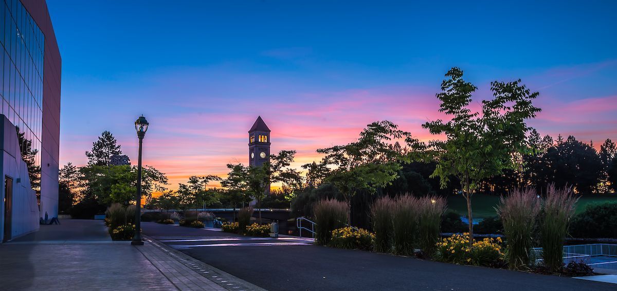 Sunset in Spokane, WA