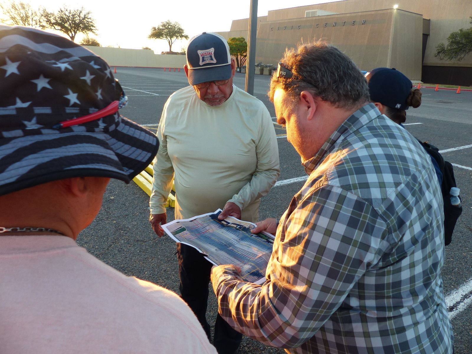 People planning a bus roadeo