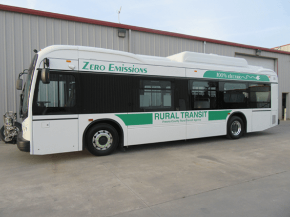 FCRTA bus parked next to a building