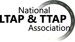 Logo for the National LTAP & TTAP Association, with road graphic in a circle.