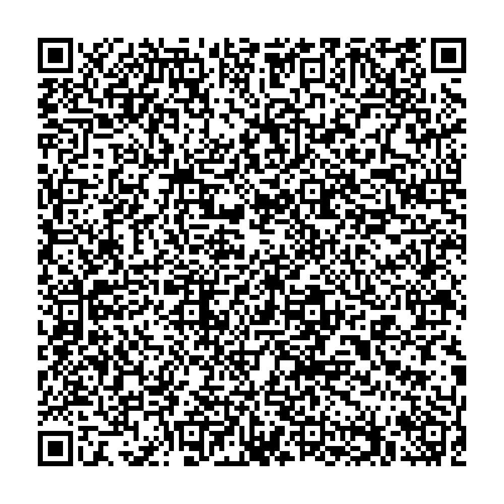 QR code with black and white squares.