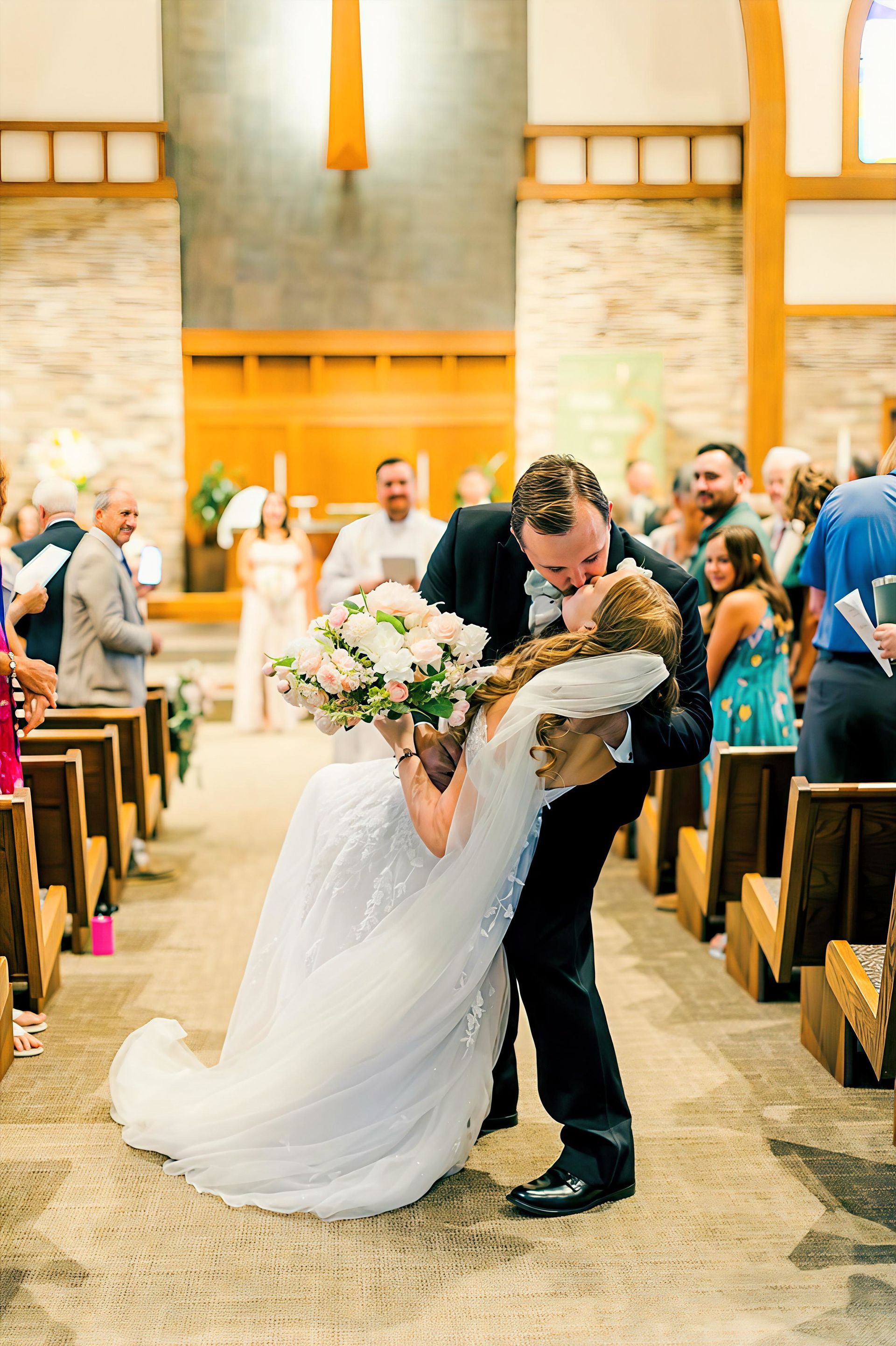 Wedding ceremony at Hope Lutheran Church 