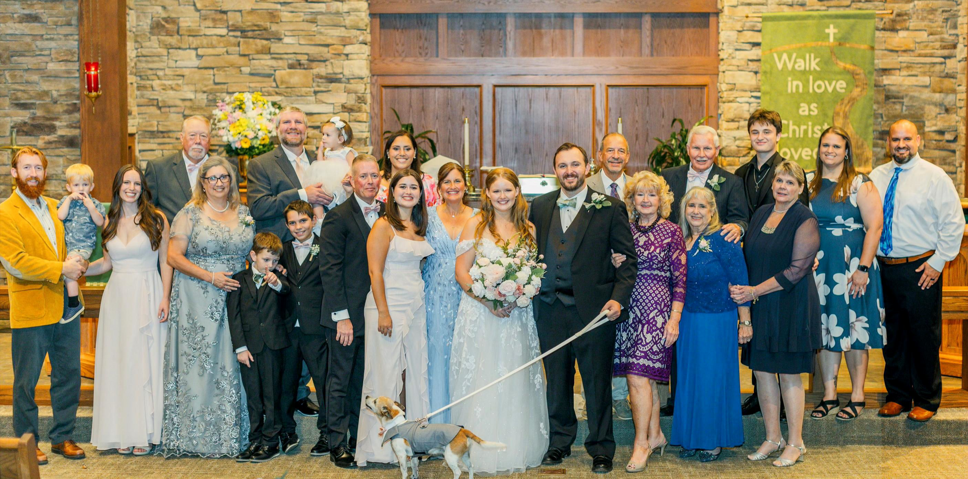 Wedding ceremony at Hope Lutheran Church 