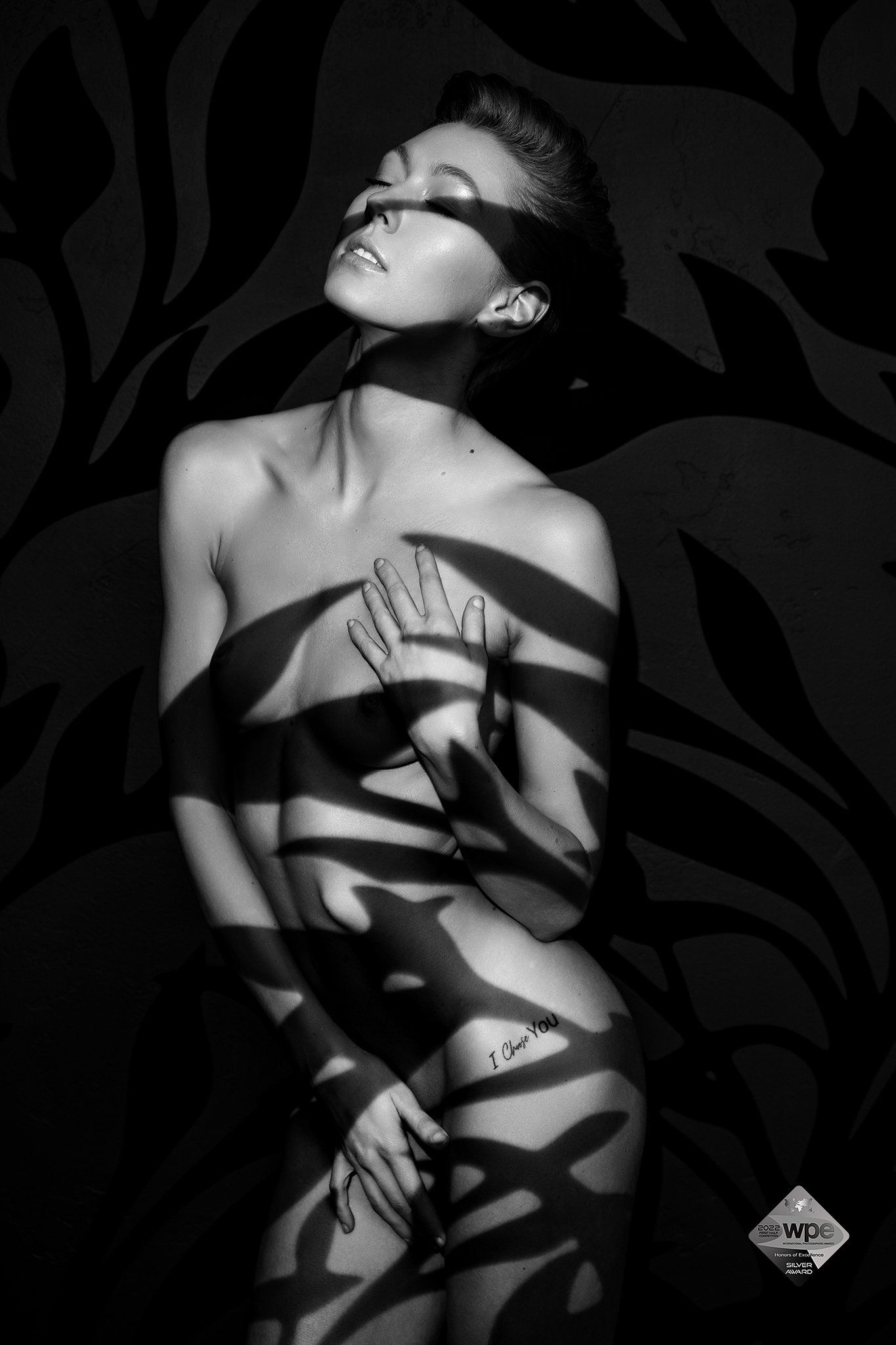 black and white photograph of a woman