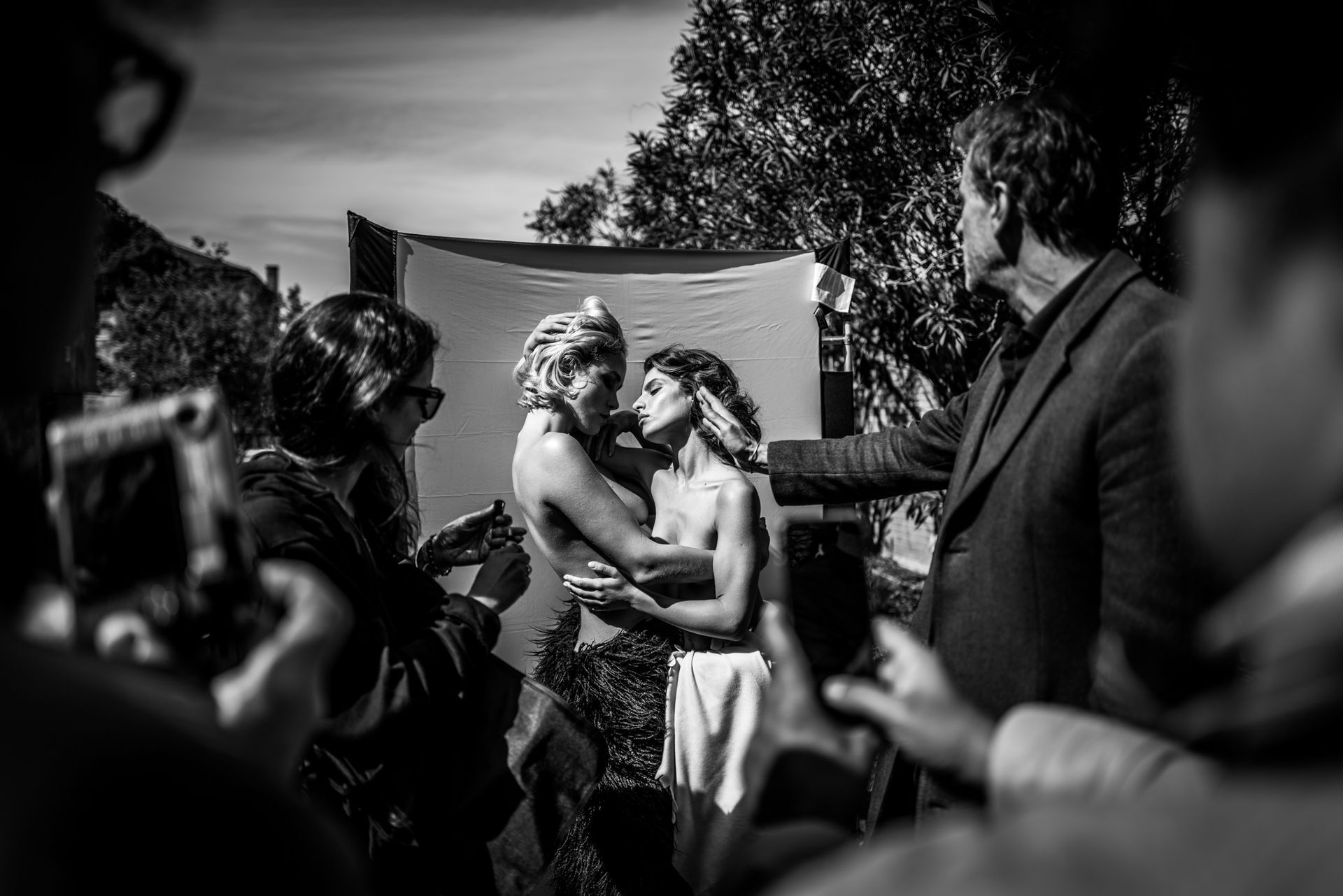 two women embracing