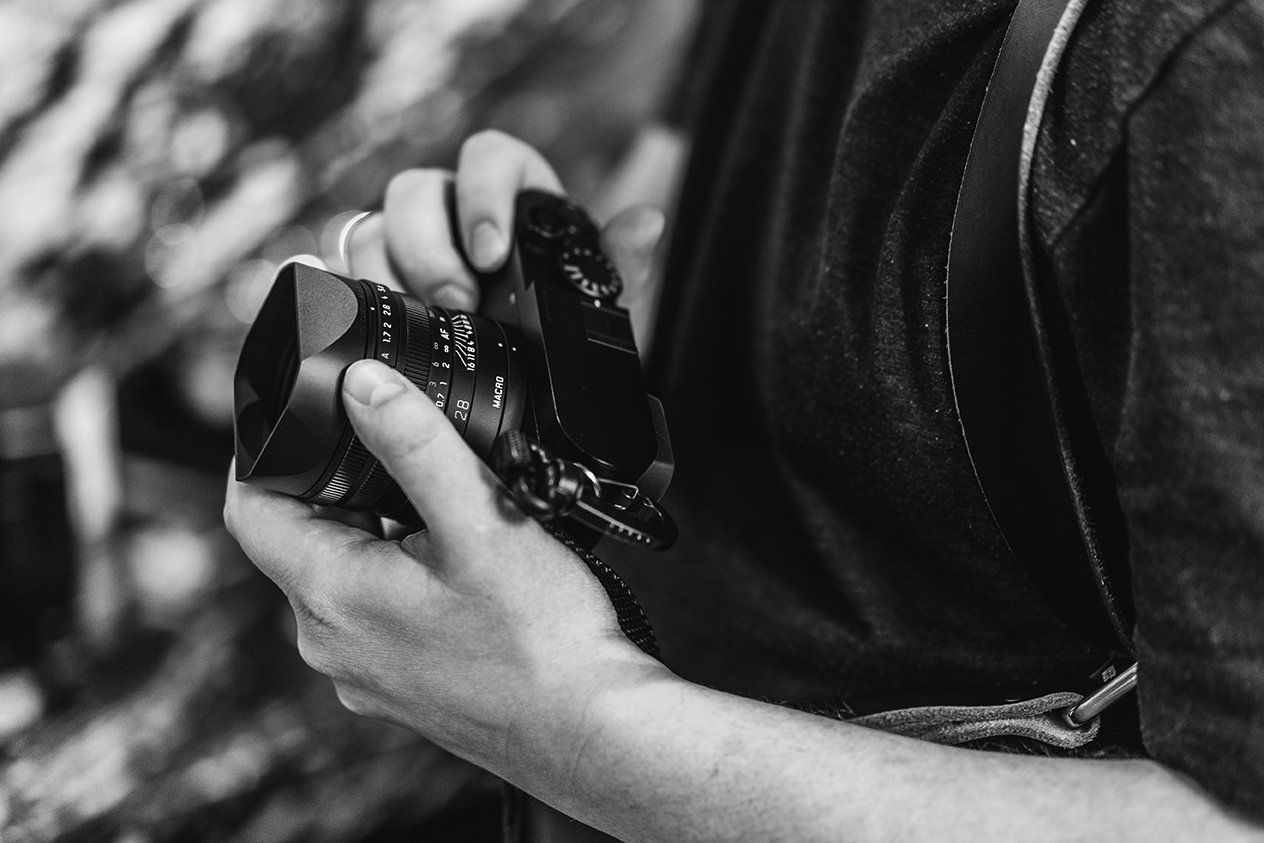 camera in hands
