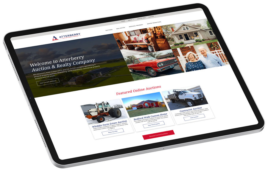 Sell From Your Tablet With Atterberry Auction & Realty Co.’s Online Auctions in Mid-MO!