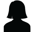 Silhouette d'une personne aux cheveux courts et anguleux et portant une chemise à col.