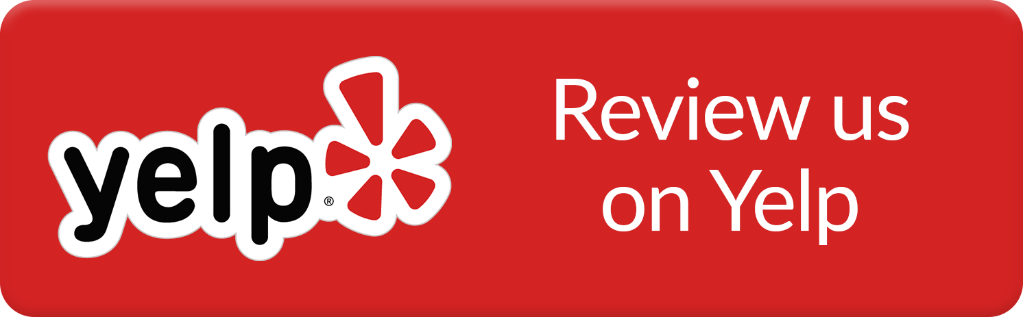 Yelp logo with a red background and white text that says