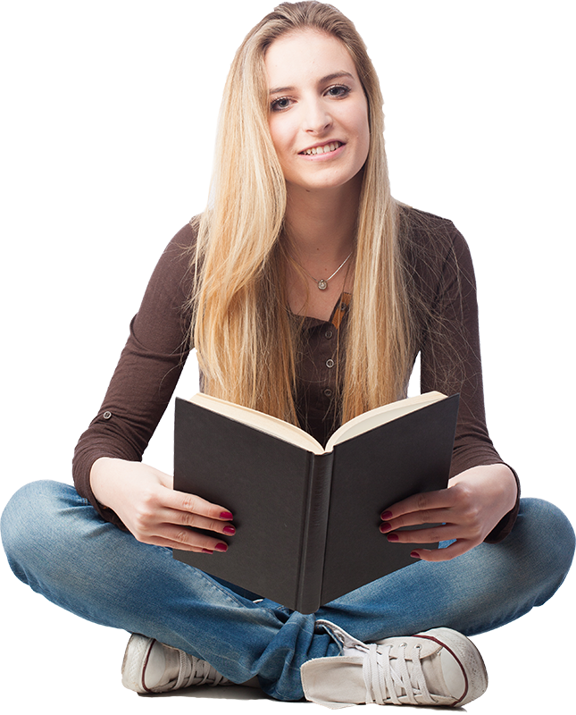 Women reading book