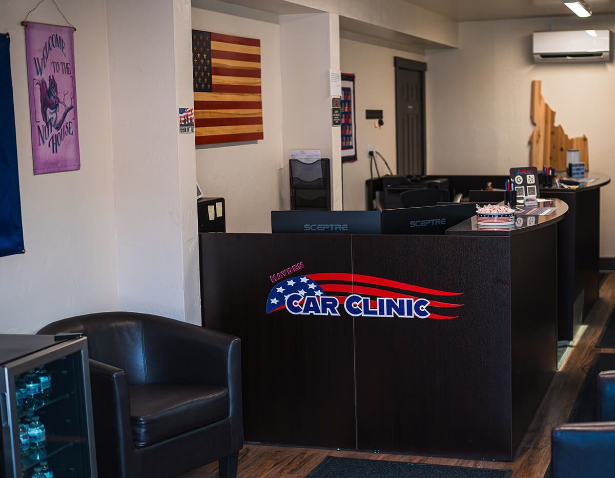 The Lobby at our repair shop | Hayden Car Clinic