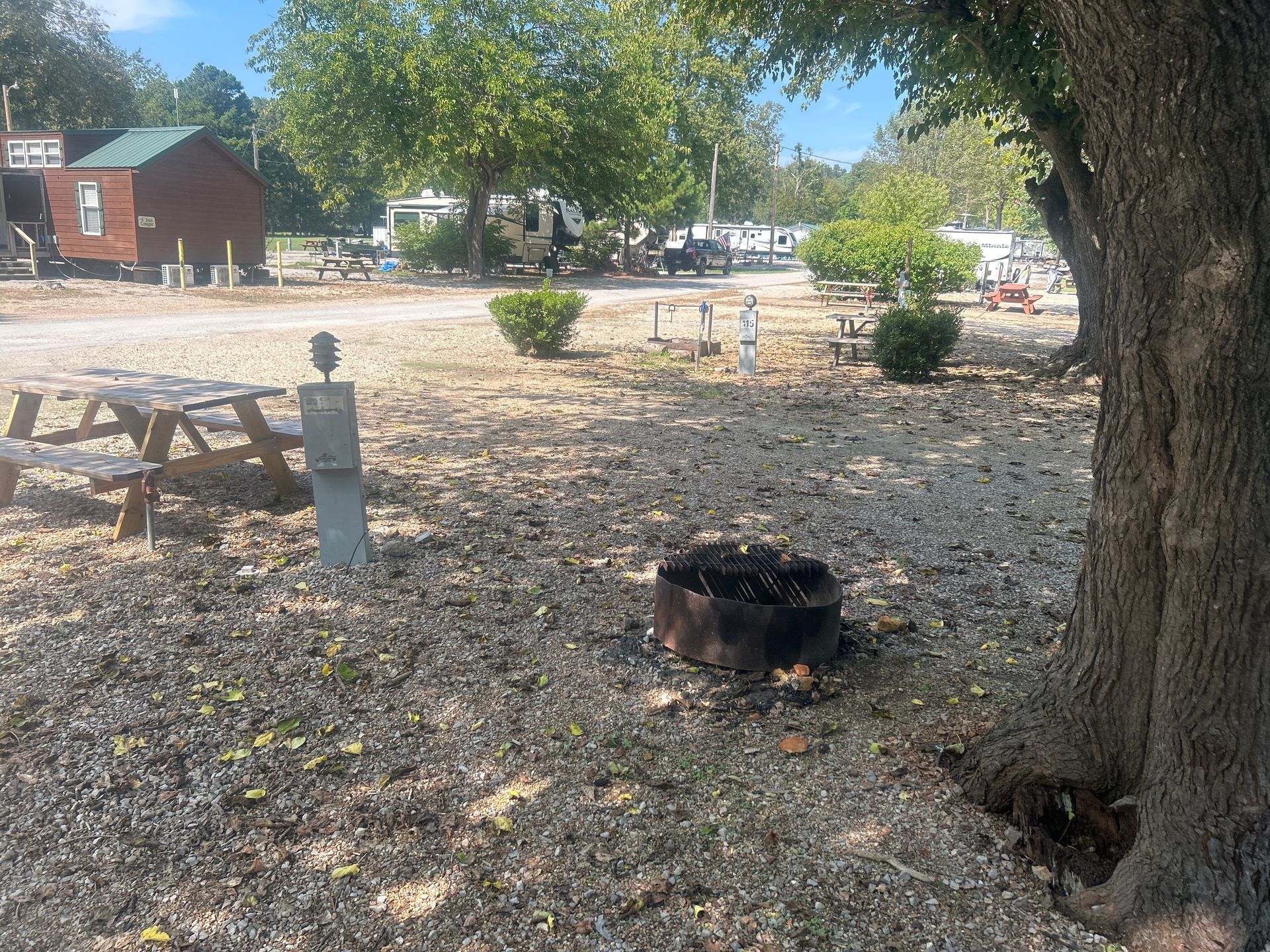 pull through rv site full hookups white river