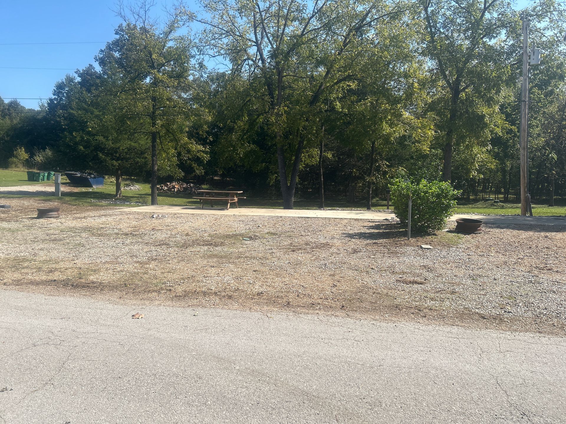 rv campsite white river arkansas
