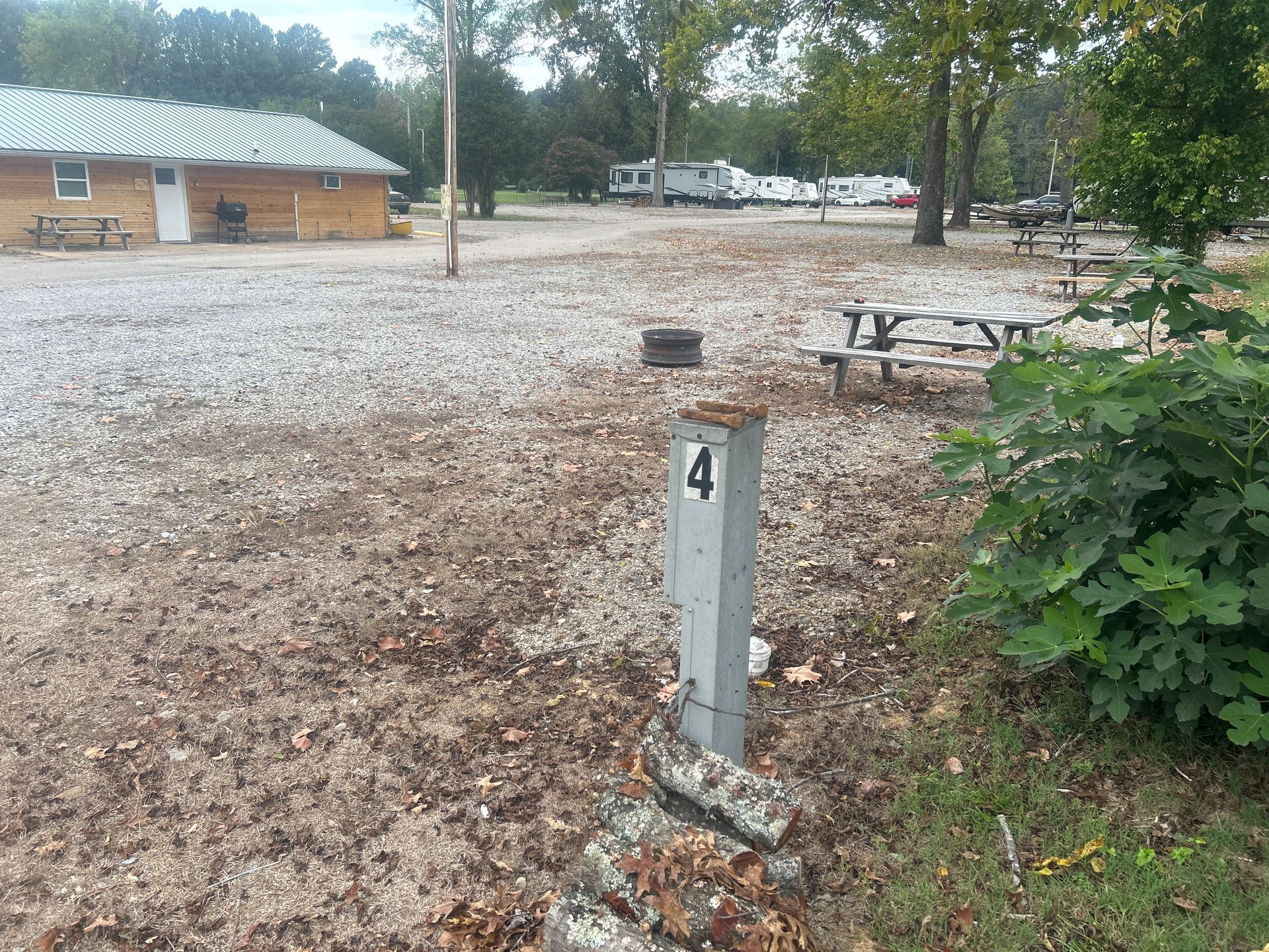 RV sites fishing resort