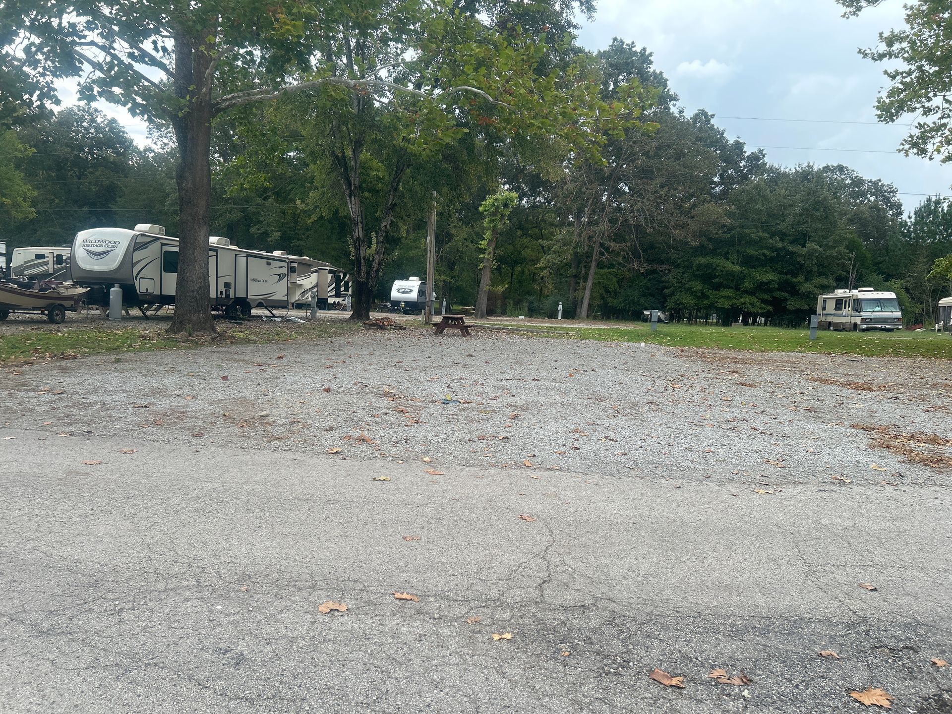 spacious RV sites open all year full hookups
