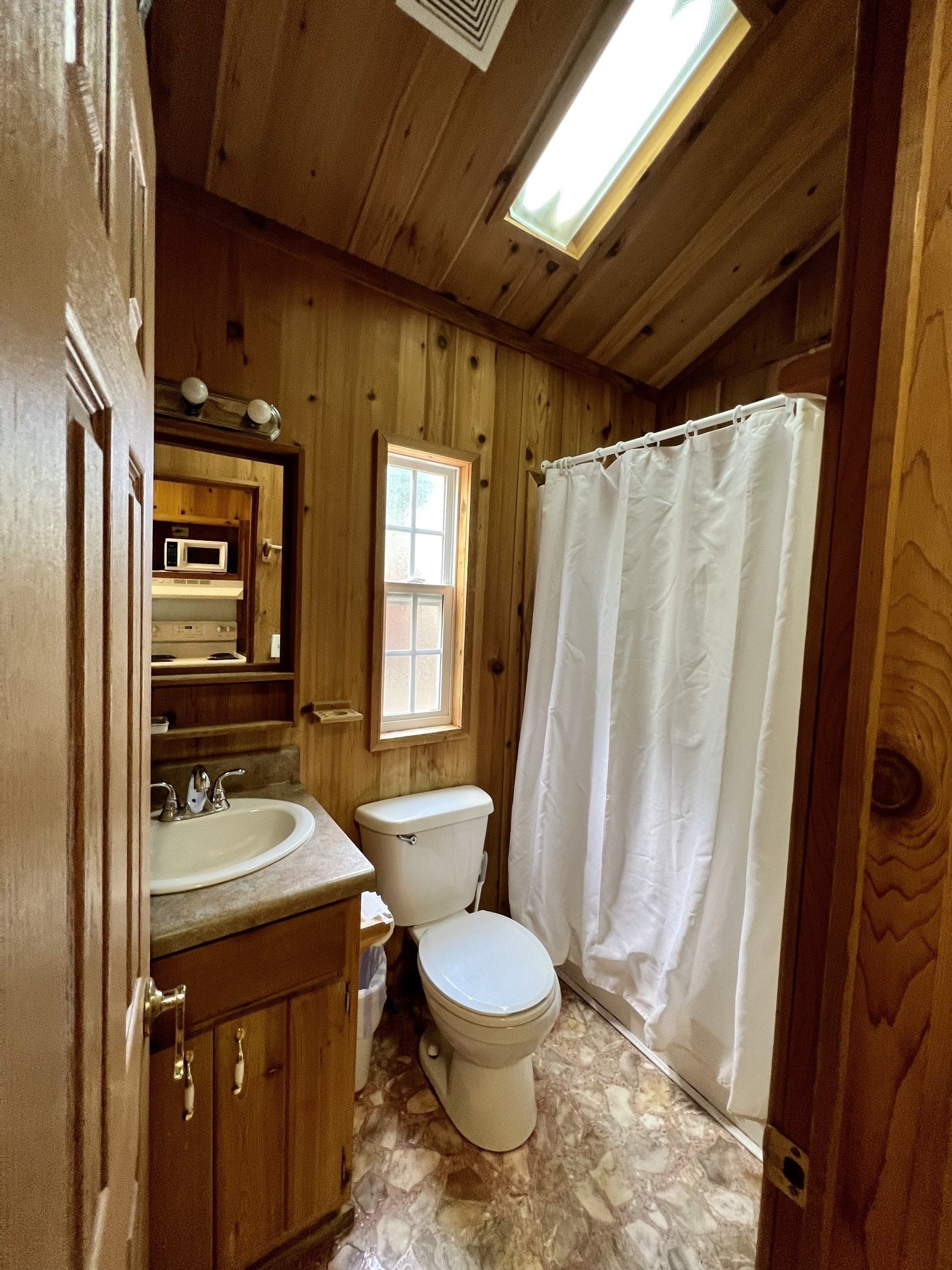 anna kay cabin full bathroom