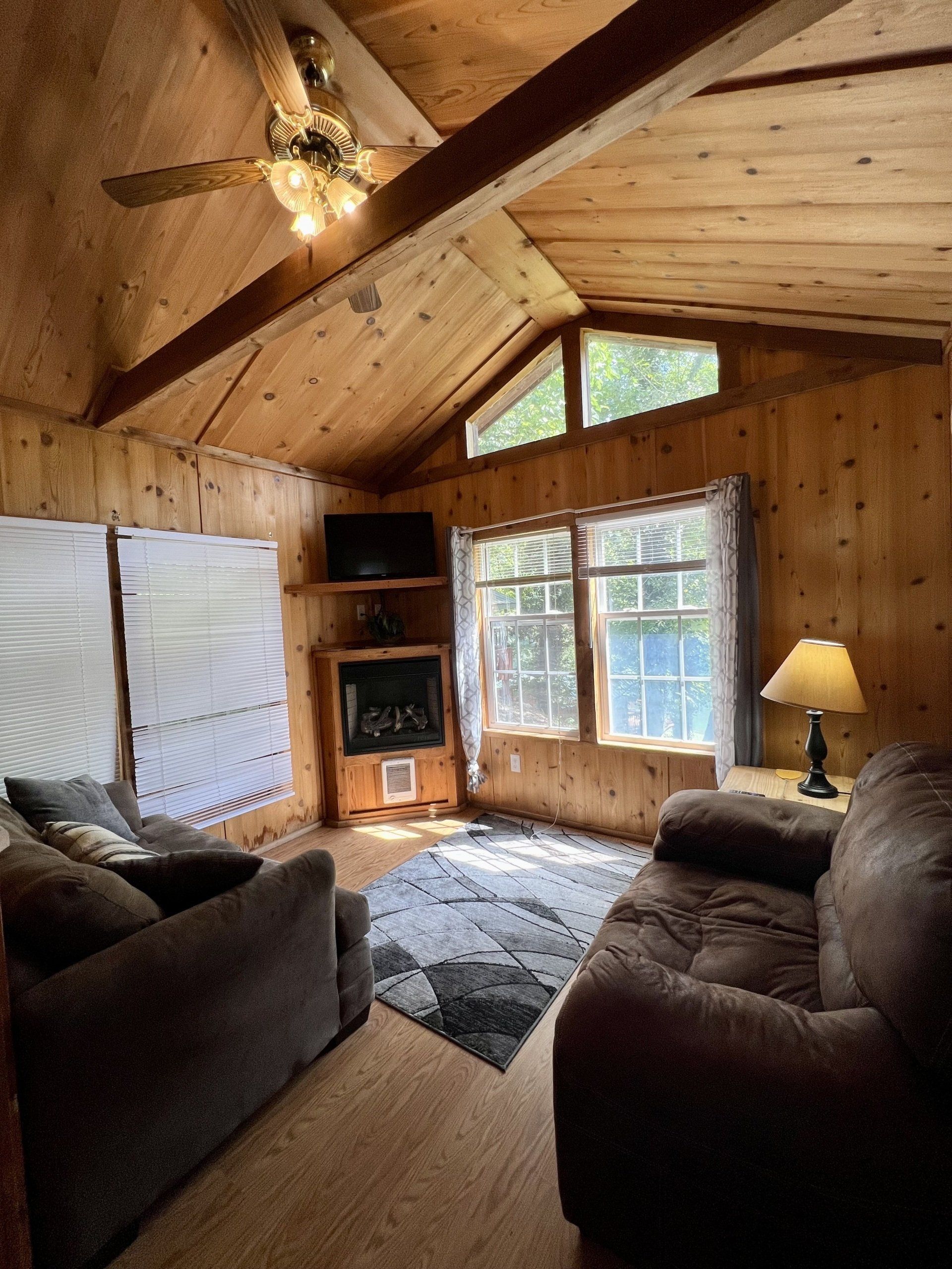 anna kay cabin living room with large window