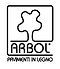 A black and white logo for Arbol featuring a tree inside a square.