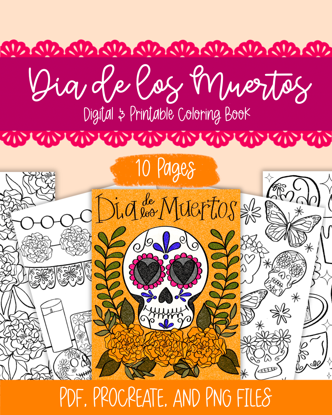 Dia de Muertos Coloring Pages