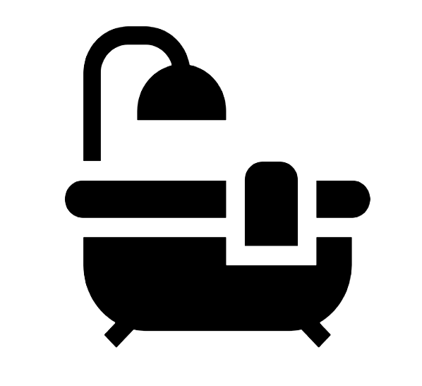 a black and white silhouette of a clock free icon