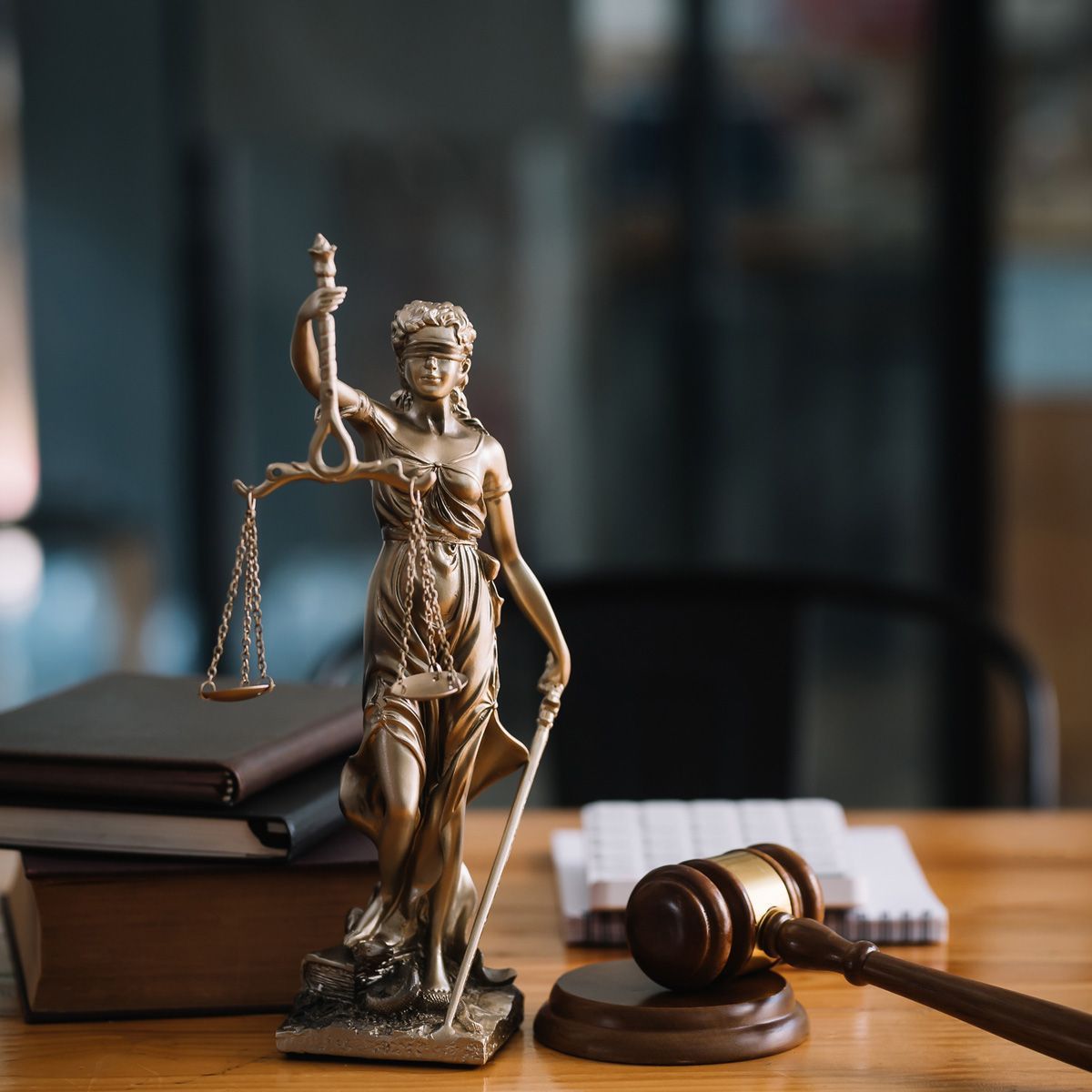 Lady Justice and Gavel on Table — Elko, NV — David D. Loreman, CHTD. Lady Justice and Gavel on Table — Elko, NV — David D. Loreman, CHTD.