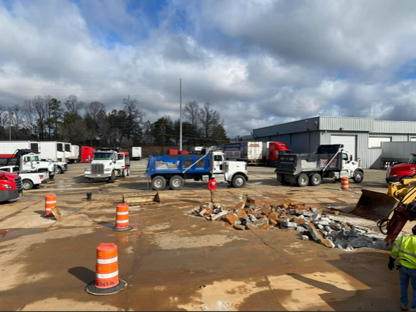 workers on site