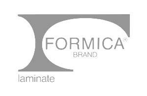 Formica brand logo with a stylized gray 