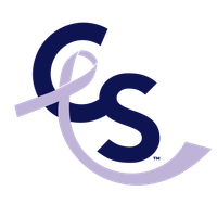 The letter s is surrounded by a purple ribbon