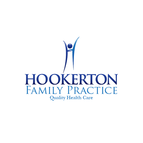 A logo for hookerton family practice quality health care