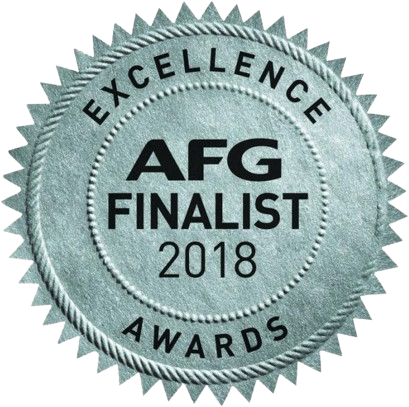 AFG Finalist 2018 Excellence Awards silver seal