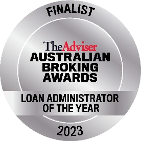 Finalist award badge for The Adviser Australian Broking Awards, Loan Administrator of the Year 2023