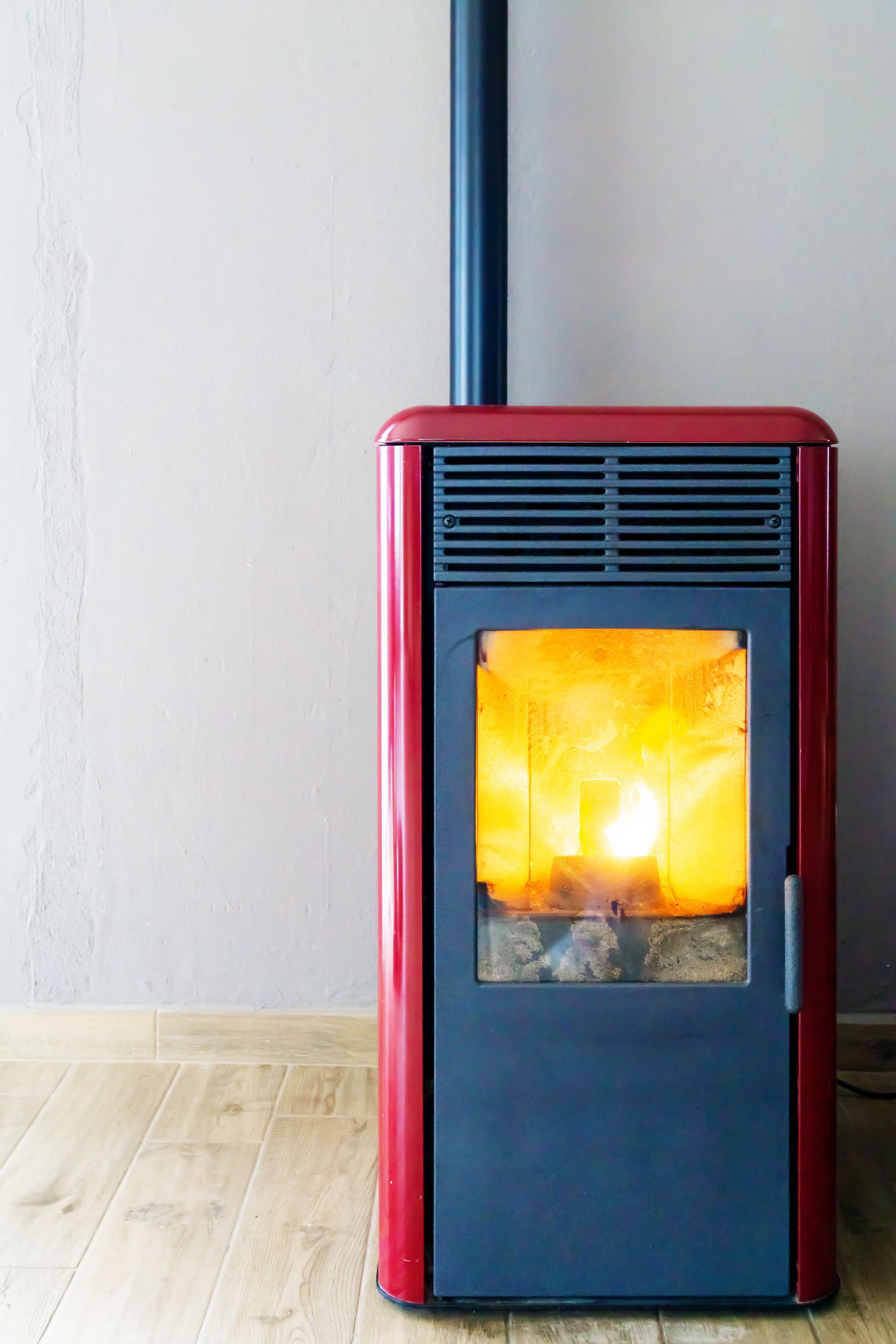 stufa a pellet moderna