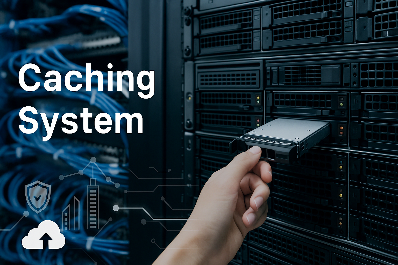 Professional caching system solution in a modern server room environment by CALLIT IT Infrastructure Dubai