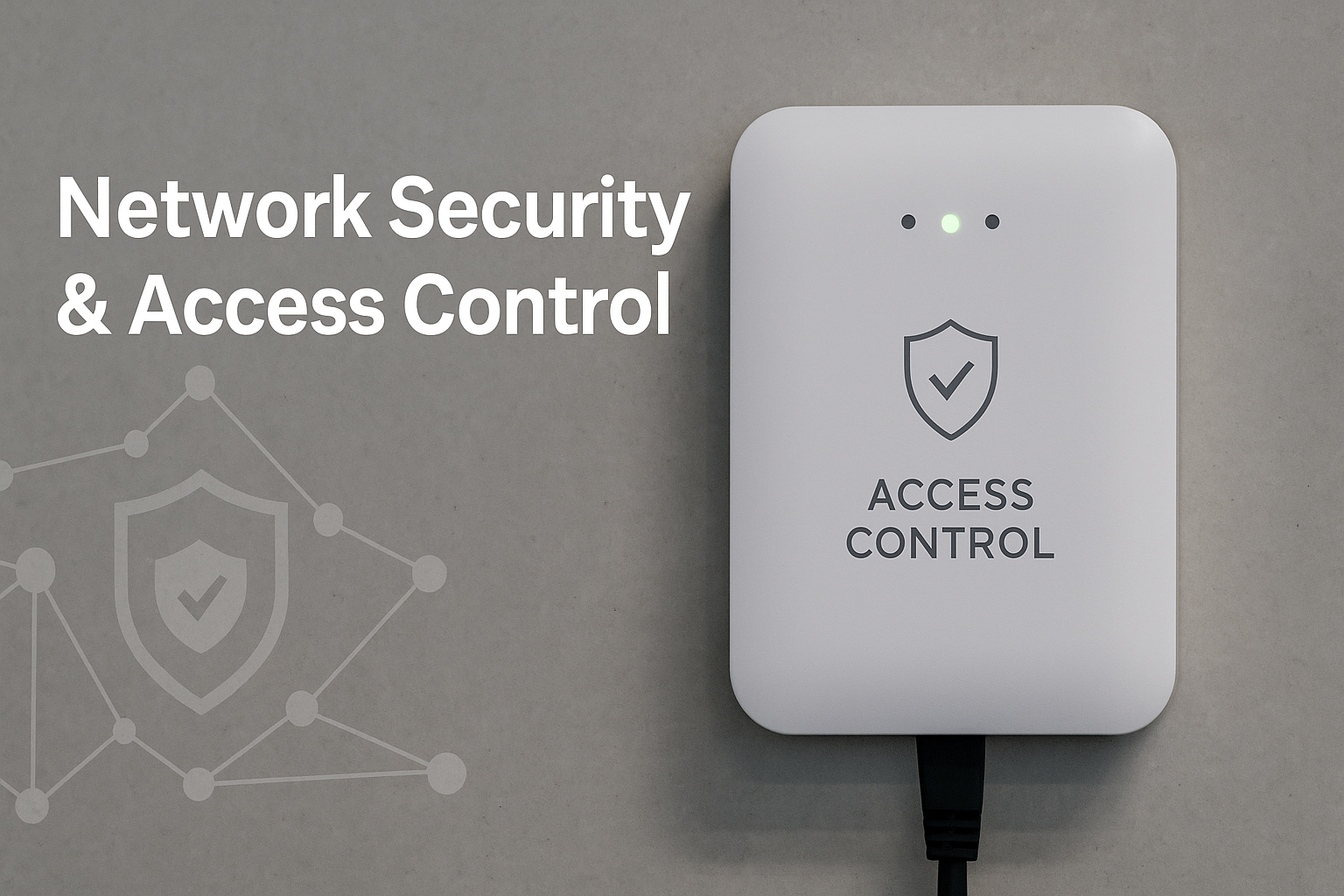 IT technician configuring network security settings and access control in a Dubai office, representing firewall setup and MAC address filtering.