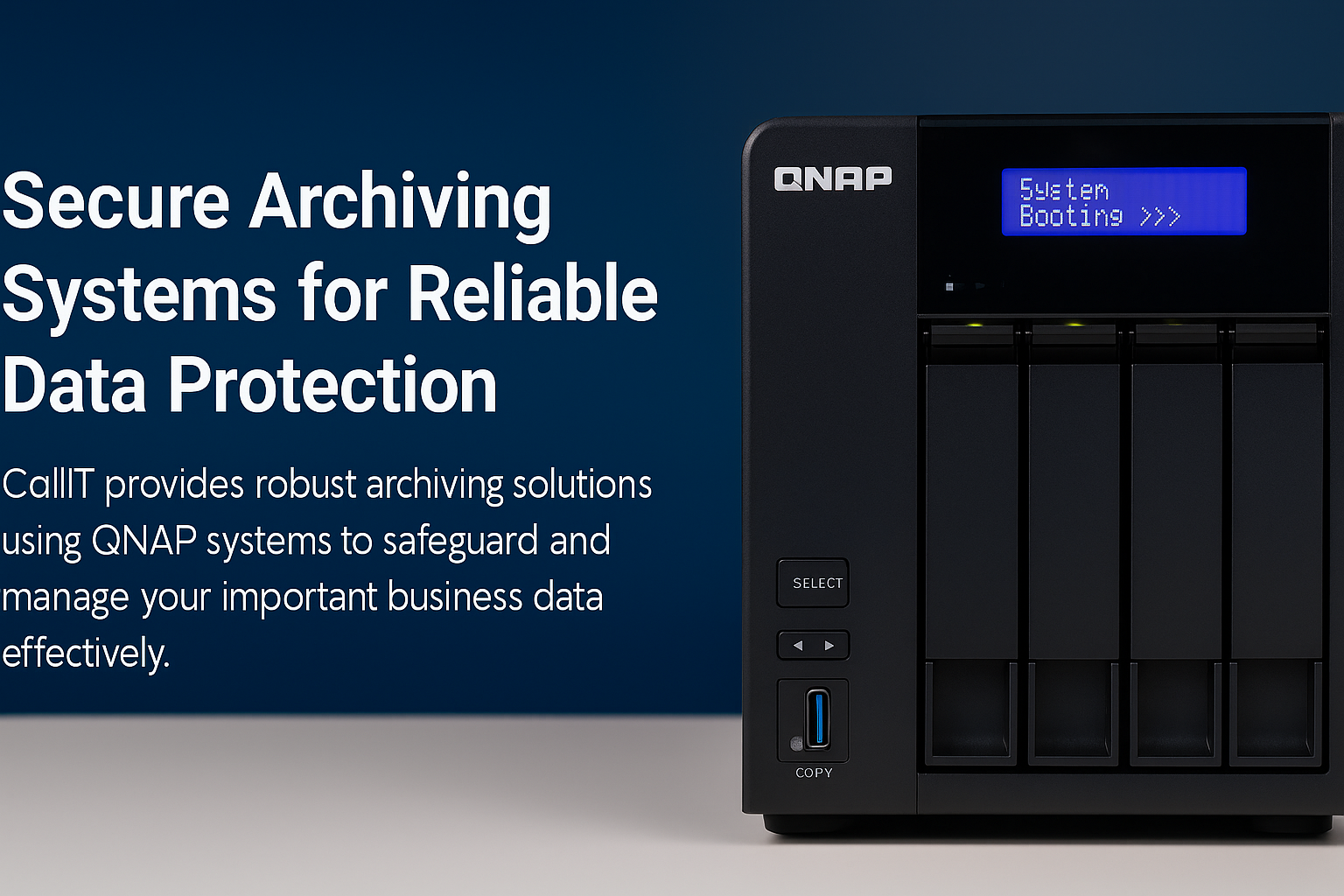 QNAP-powered archiving system for secure data storage in Dubai by CALLIT IT Infrastructure