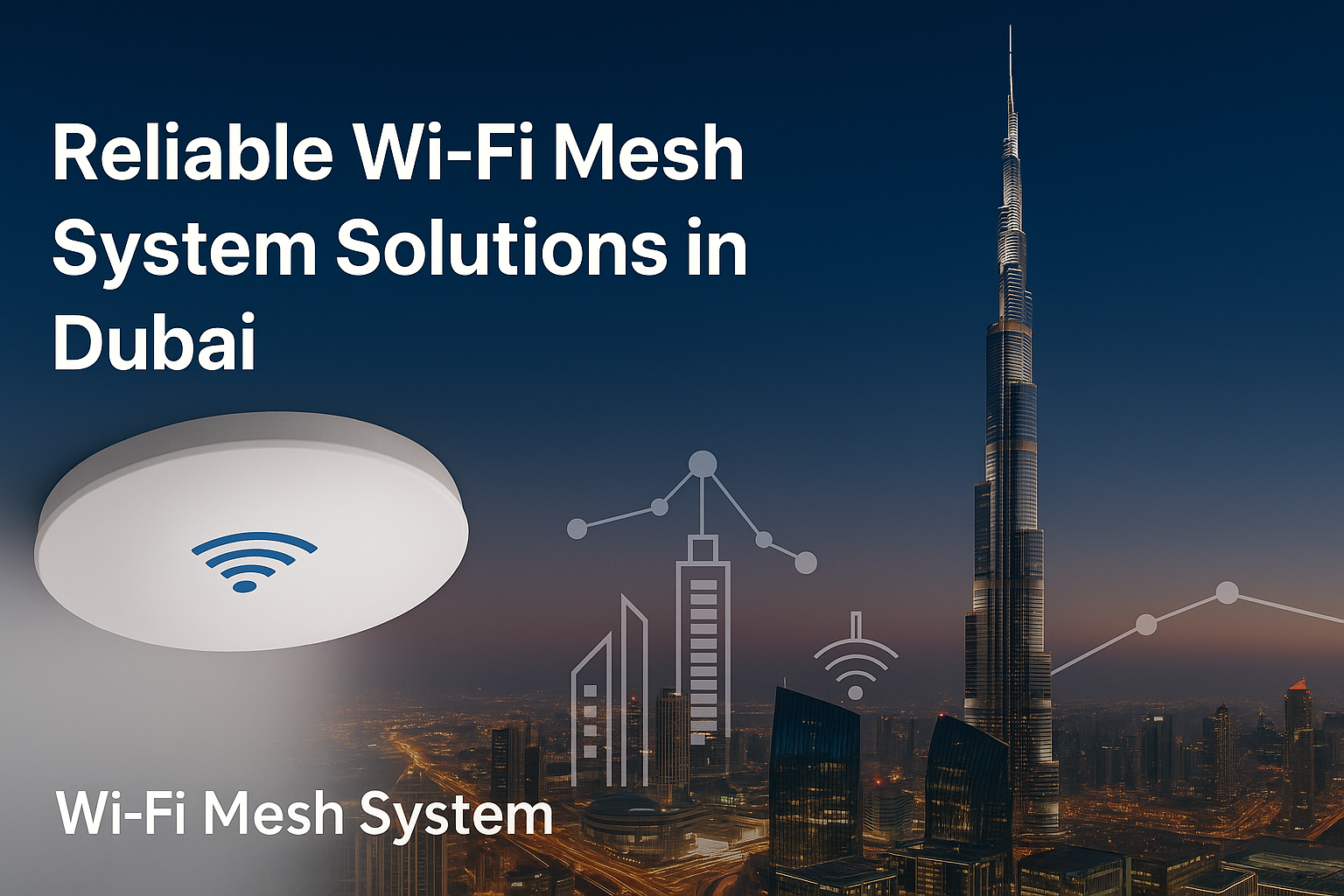 Wi-Fi mesh system installation in Dubai for seamless and reliable wireless coverage by CALLIT IT Infrastructure