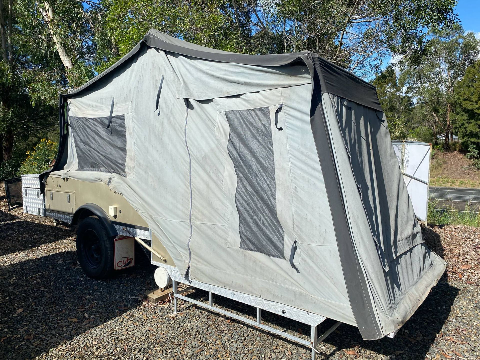 Camper Trailer With Grey Canvas Sides — Great Lakes Caravans & RV P/L In Port Macquarie, NSW