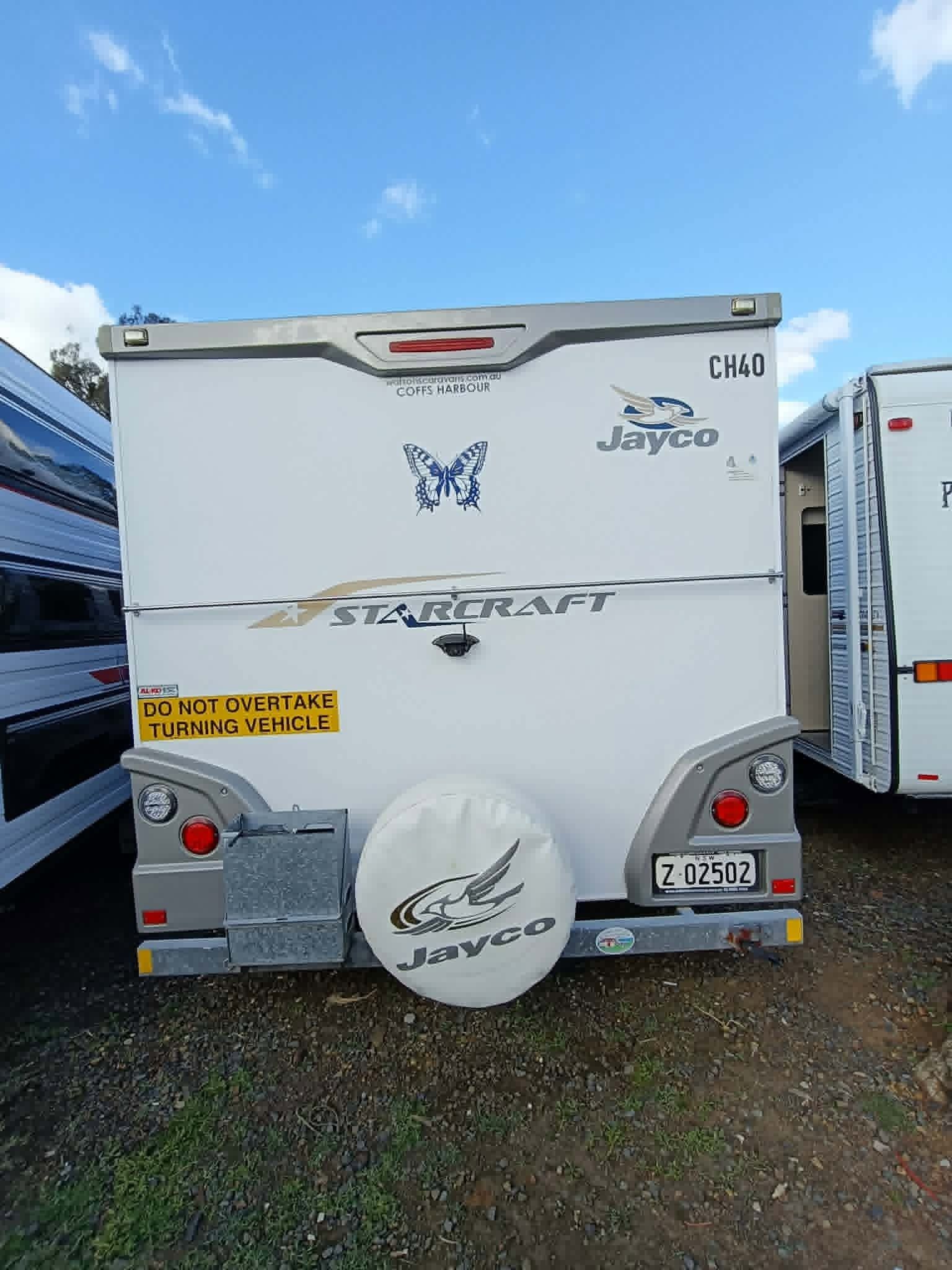 Rear View of Caravan in Port Macquarie