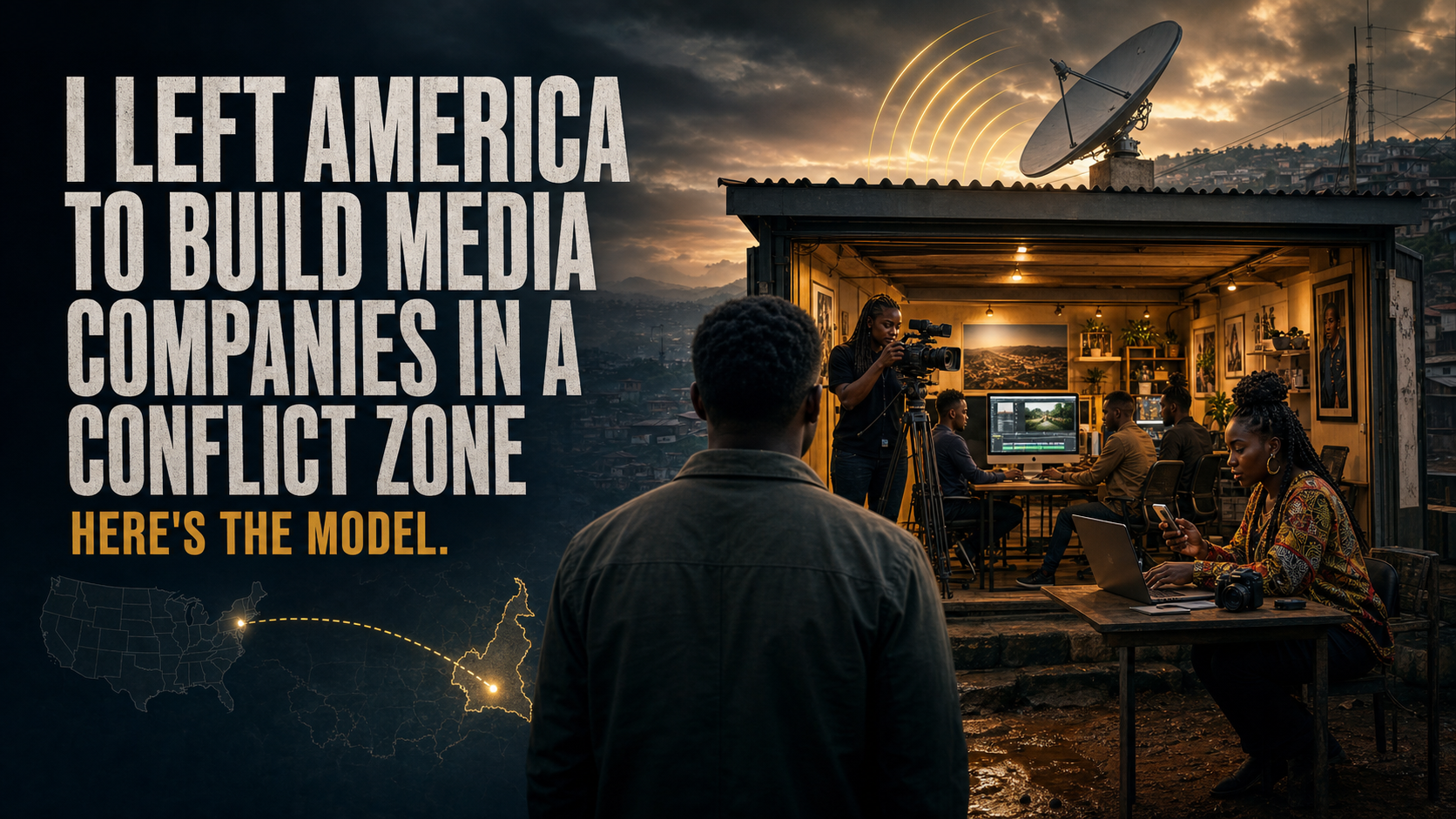 I left the U.S. for Cameroon to build sovereign media hubs. Here's the $32K model, why creators keep