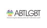 O logotipo da abtlgbt tem um arco-íris no meio.