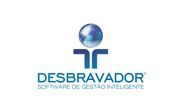 A logo for a company called desbravador software de gestão inteligente.