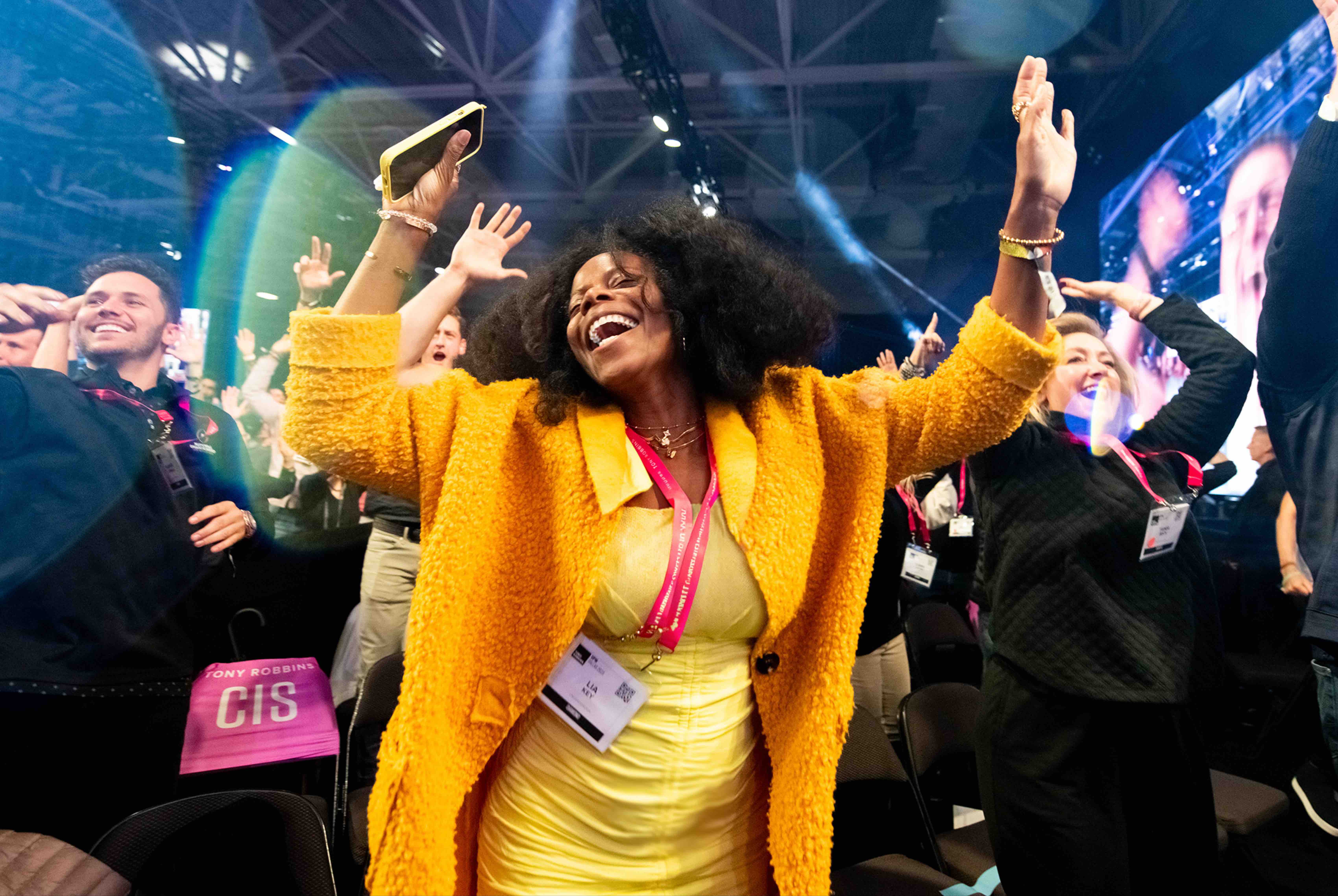 Women looking at post it notes